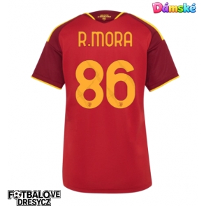 AS Roma Rodrigo Mora #86 Dámské Domácí Dres 2026-27 Krátký Rukáv AS Roma Rodrigo Mora #86 Dámské Domácí Dres 2026-27 Krátký Rukáv